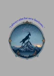 zodie simbolică bilingvă cu mesaj motivațional și design cosmic