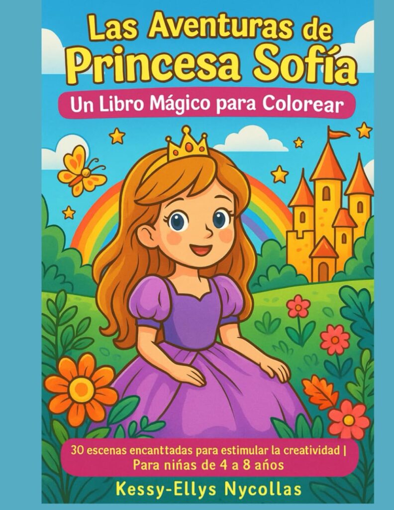 Coperta cărții Las Aventuras de la Princesa Sofía – poveste pentru copii despre creativitate și aventuri