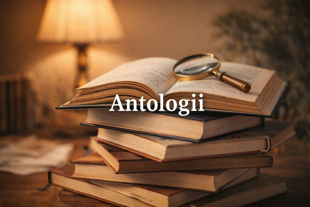 „Antologii literare – volume colective cu poezie și proză semnate de mai mulți autori”