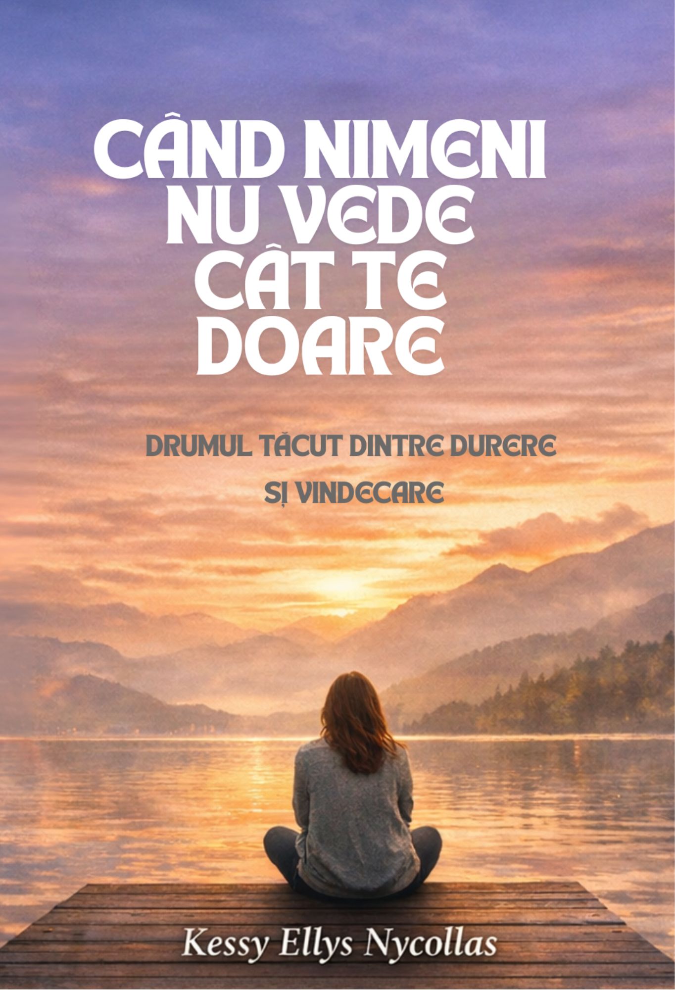 Coperta cărții Când nimeni nu vede cât te doare – carte despre durere emoțională și vindecare interioară