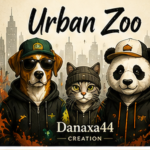 Colecția Urban Zoo Danaxa44Creation – designuri originale cu animale în stil urban, streetwear și artă contemporană.