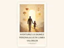 Aventuri în Lumea Valorilor – Carți personalizate pentru copii