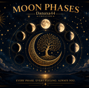 Colecția Moon Phases Danaxa44Creation – designuri originale inspirate de fazele Lunii, cerul înstelat și armonia universului.