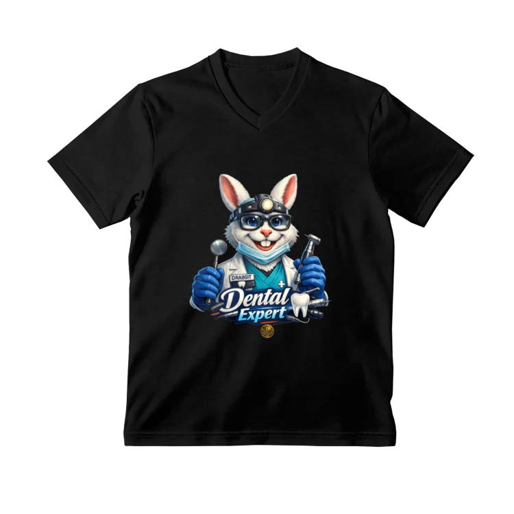 Tricou Dental Expert cu iepuraș stomatolog – colecția VALORIS
