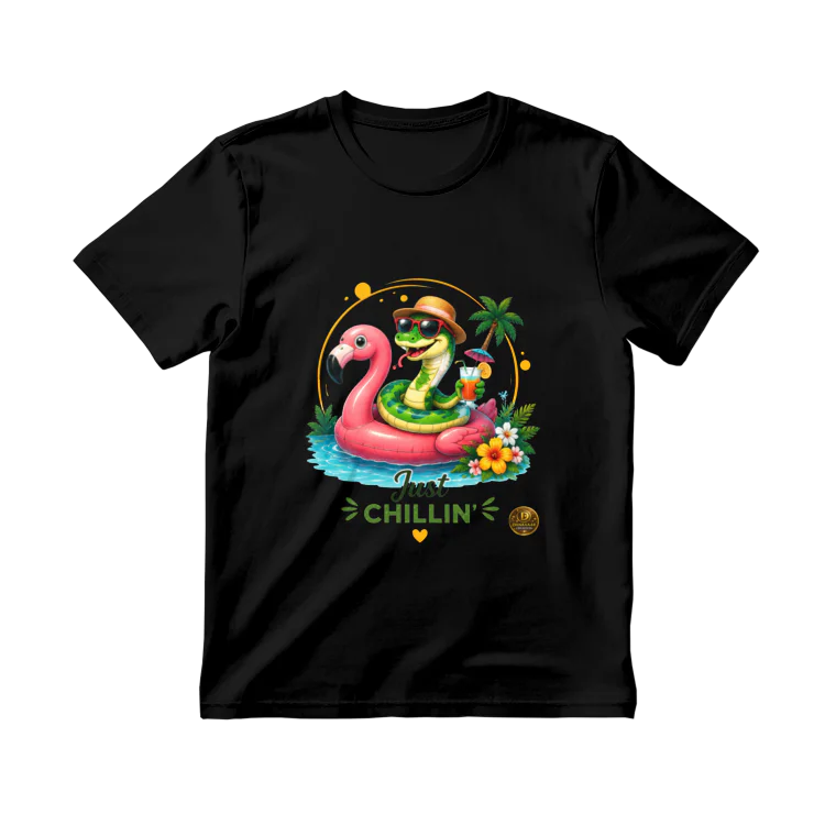 Just Chillin' – Funny Snake Summer T-Shirt